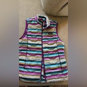 Ariat Down Multicolor Striped Vest